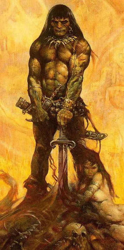 conan the barbarian frazetta. Conan the Barbarian (art by