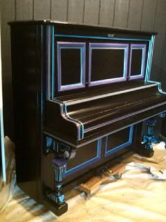 side painted piano