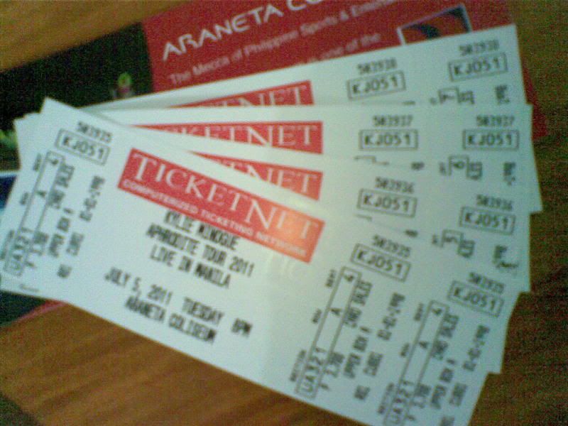 Our Kylie Minogue Concert Tickets Our Kylie Minogue Concert Tickets