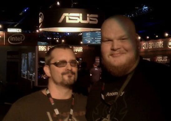 Me and Chris Metzen OO I'm a giantif you can't tell