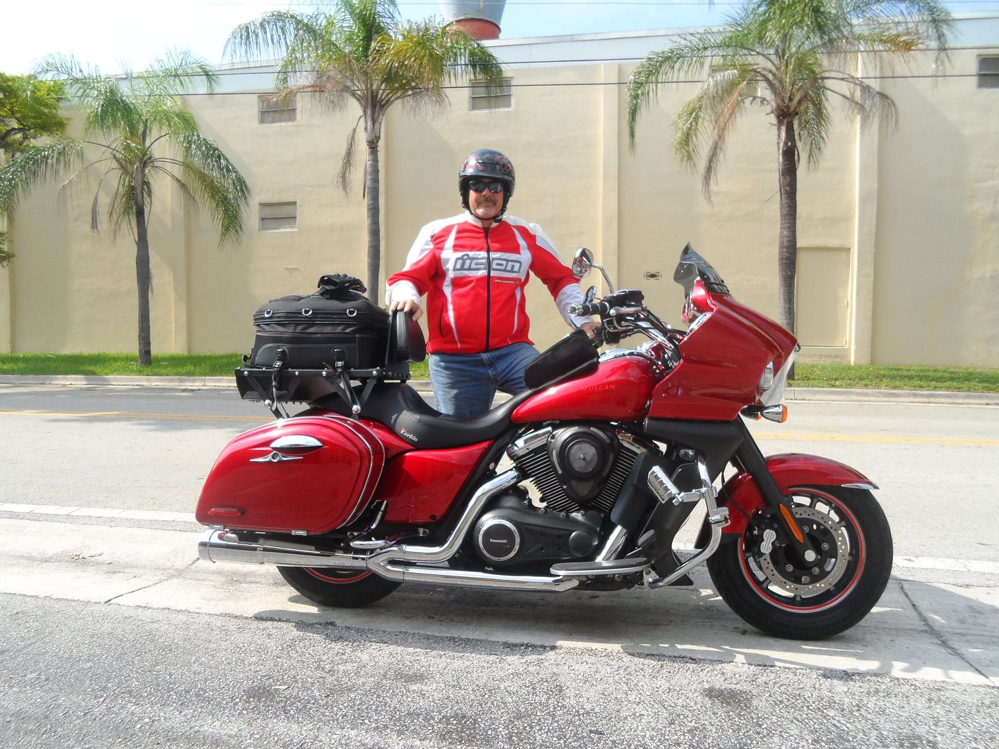 My custom made luggage rack for Vaquero Kawasaki Vulcan Forum