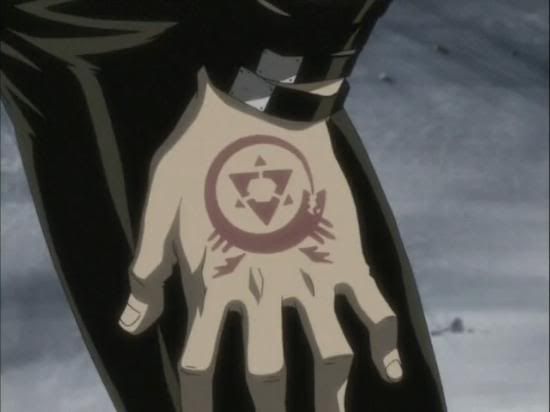 Remember how the first anime turned Greed's Ouroboros tattoo upside-down
