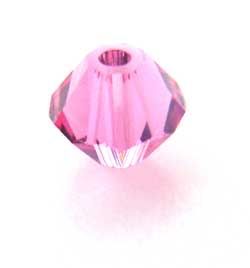 Swarovski Crystal Beads Bicone 4mm Rose
