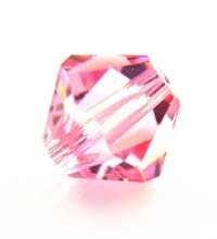 Swarovski Crystal Beads Bicone 4mm Light Rose