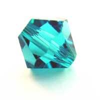 Swarovski Crystal Beads Bicone 4mm Blue Zircon