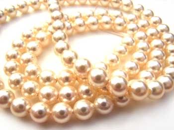 Swarovski Crystal Pearl Beads 8mm Creamrose Pearls x1
