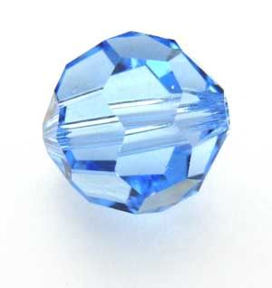 Swarovski Crystal Beads 8mm Round Light Sapphire x1