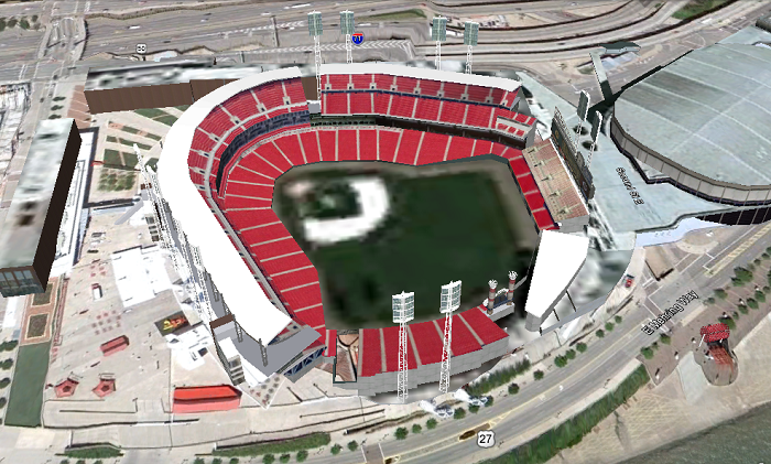 Great American Ball Park (Cincinnati, OH); 3D model by exoticcarguy