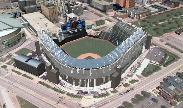 Progressive Field (Cleveland, OH); 3D model by jcoreysharp