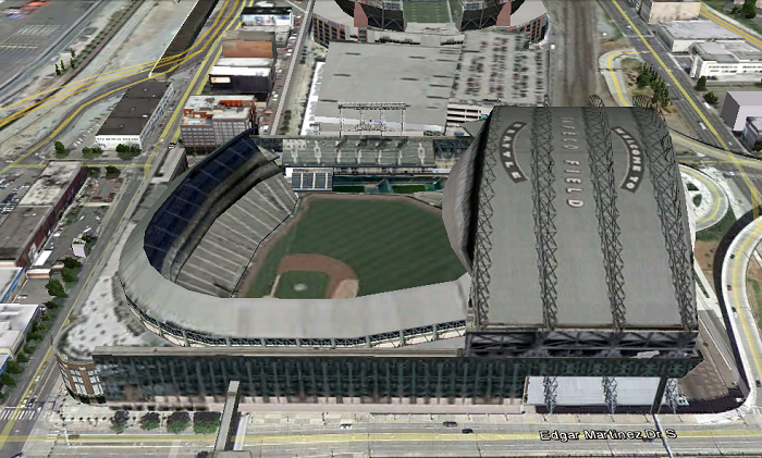 Safeco Field (Seattle, WA); 3D model by Google 3D Warehouse and Alex