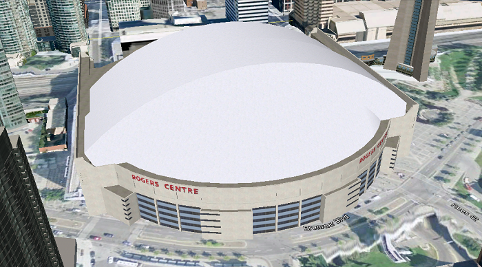 Rogers Centre (Toronto, ON); 3D model by Google 3D Warehouse