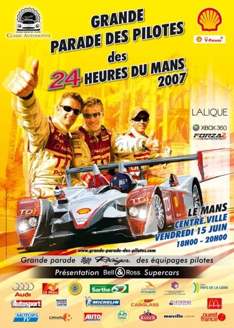Le Mans, desfile de los pilotos 2007