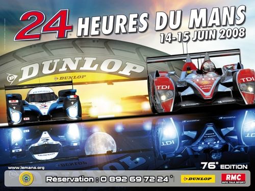 affiche des 24 heures du Mans 2008
