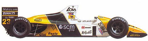 Minardi M189 de 1989 PierLuigi Martini, Luis Pérez Sala
