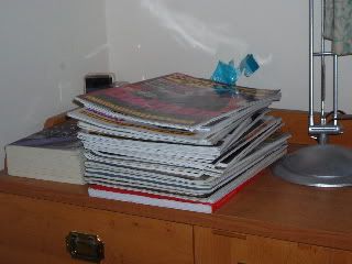 The pile of magazines by my bed, 2 Aug 2005 Pictures, Images and Photos