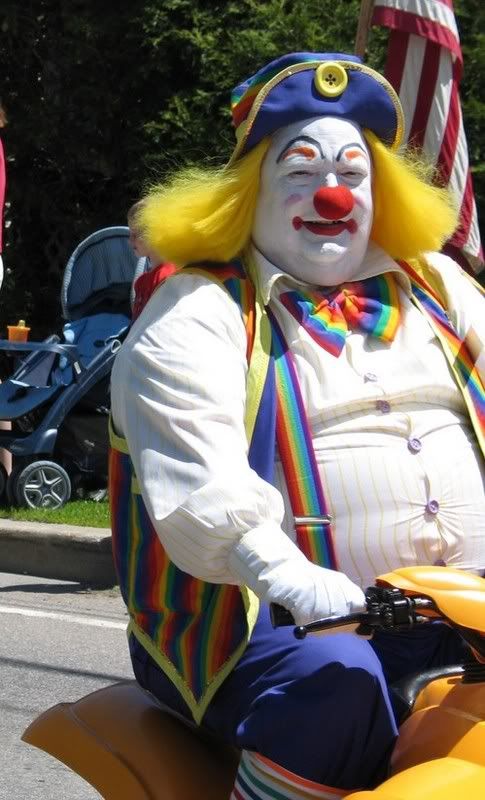 Yucko Clown Without Makeup. Clowns + Morbid Obesity