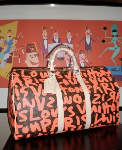 Louis Vuitton Stephen Sprouse Orange Graffiti Monogram Keepall 50