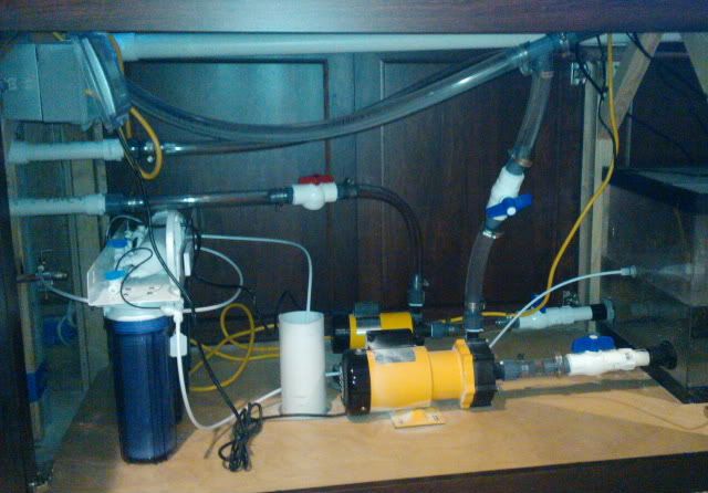 The pumps and RO/DI are installed The pumps and RO/DI are installed