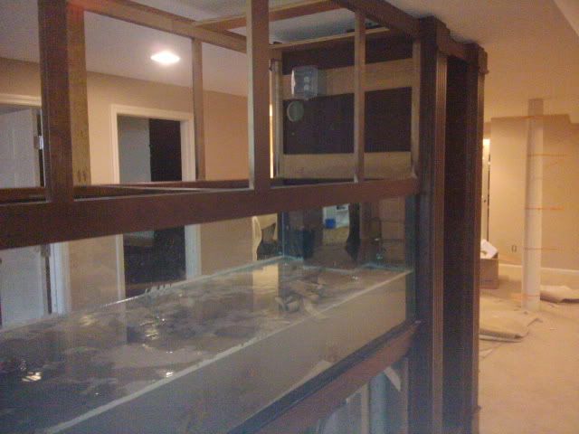 Over 300 gallons of water is added along with the live sand Over 300 gallons of water is added along with the live sand