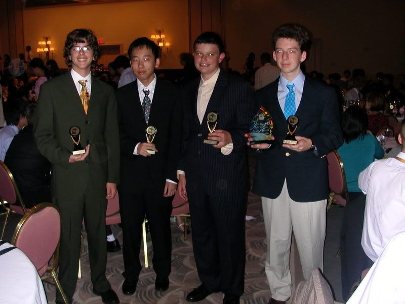 (Max Rothstein, Anthony Fu, Scott Eisner, John Boswell)- Theta Team Places 5th in the Nation!