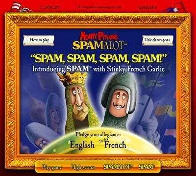 click to play Spamalot The Game 