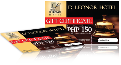 dLEONOR Gift Certificate,DLeonor Hotel