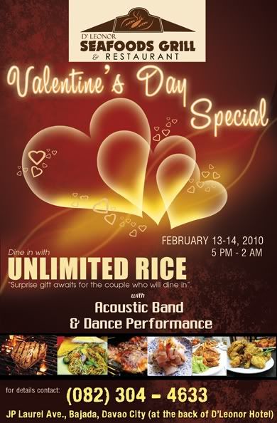 dleonor Hotel,Restaurant,Valentines Day,Seafood Grill