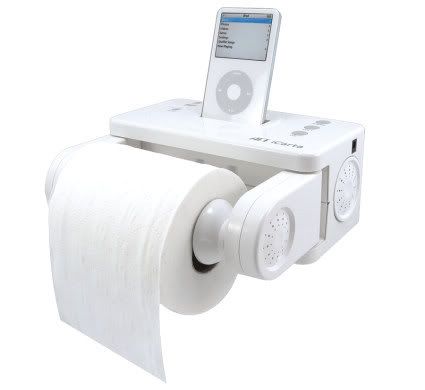 ipod para rollo de papel de baño