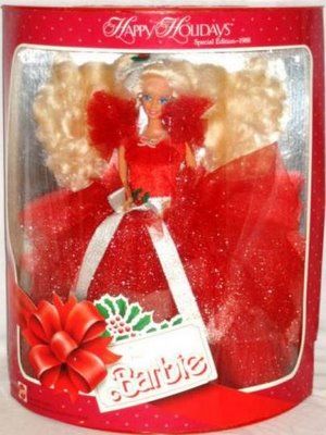 the first holiday barbie