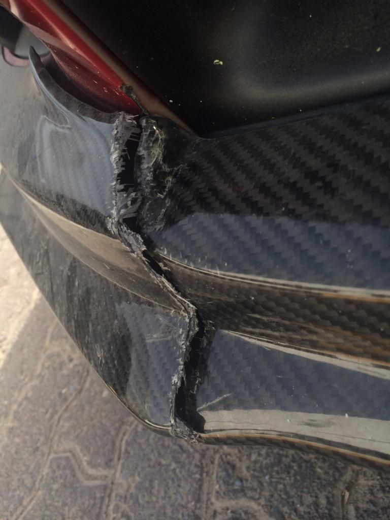 Cracked Carbon Fiber Lip Repair Mitsubishi Lancer Evolution Forum