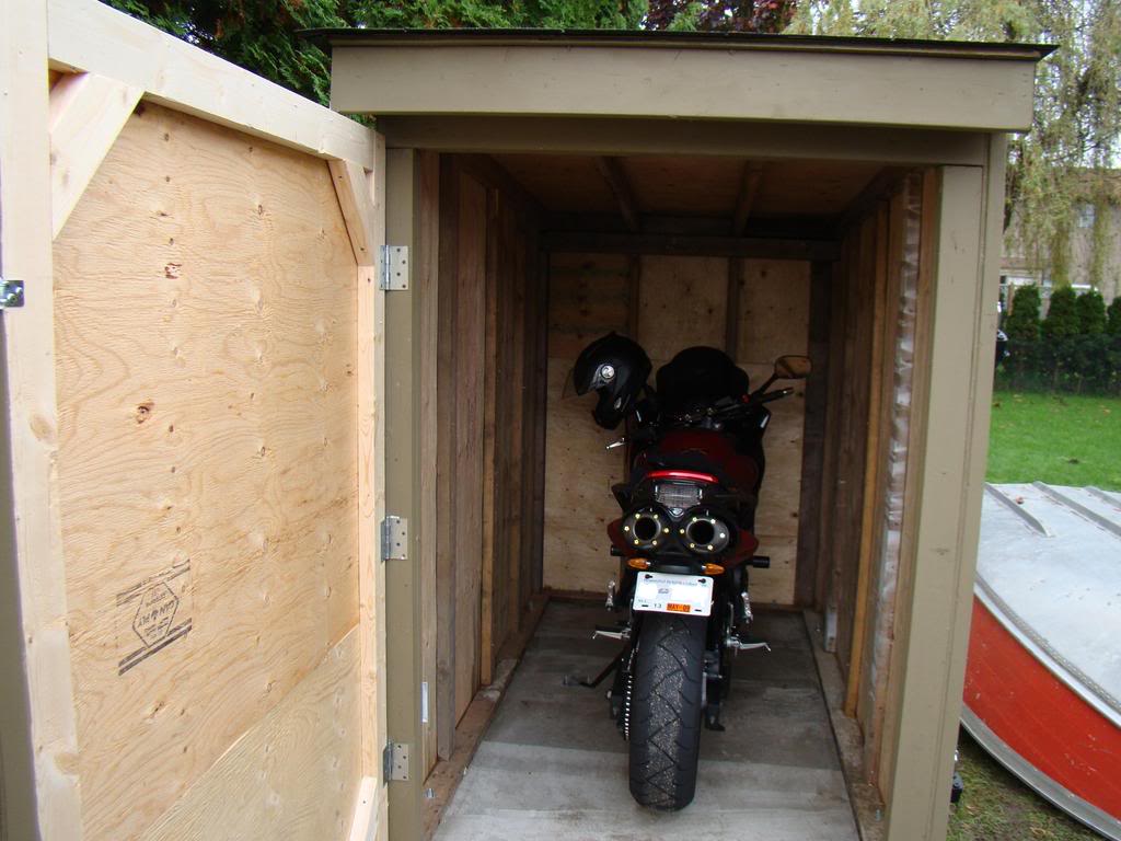 Thread: Built myself a Storage Shed for me bike.....
