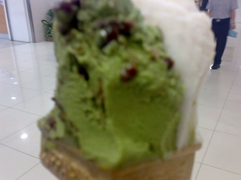 Green tea red bean & Lychee sorbet