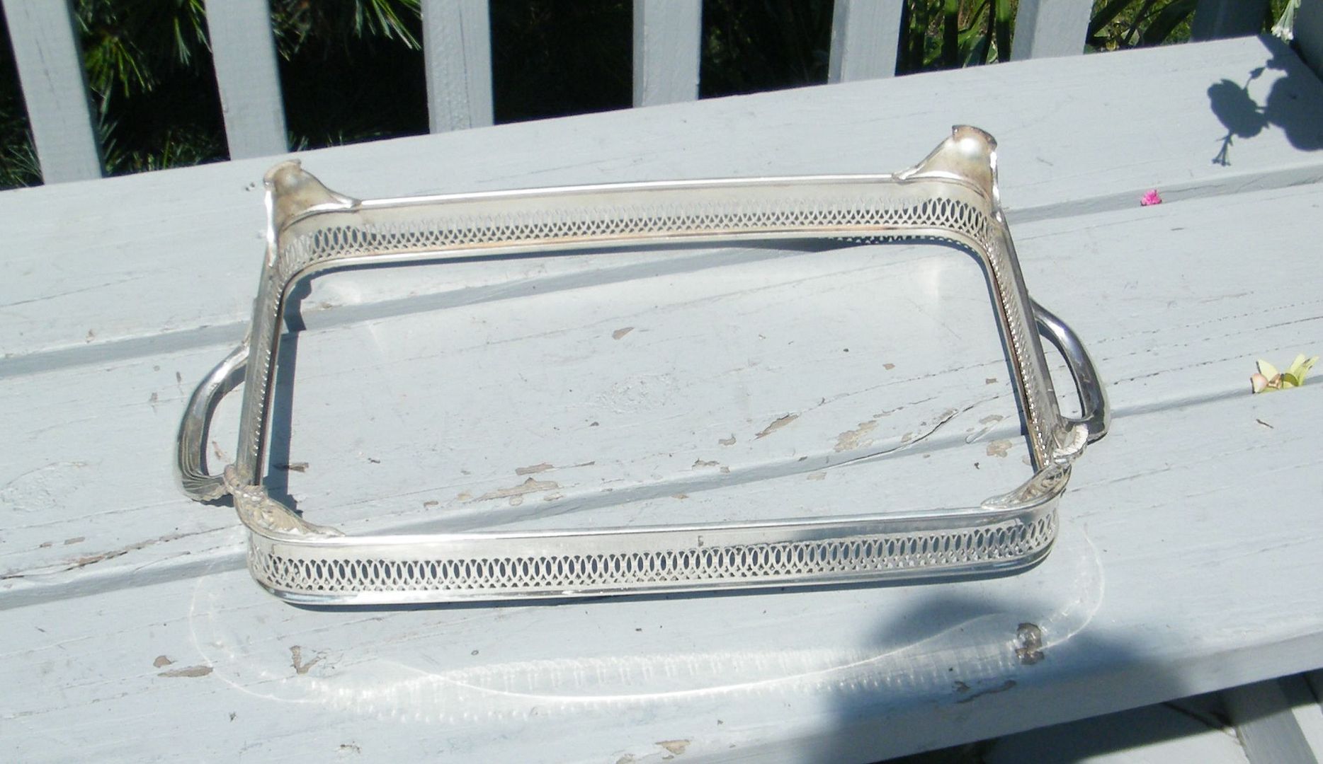 VINTAGE SILVER BUFFET SERVING LASAGNA DISH RECTANGLE CHAFING CASSEROLE