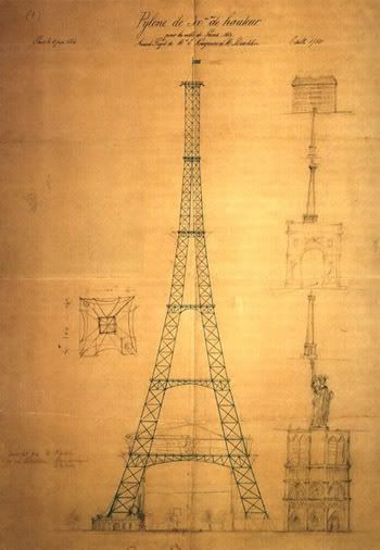 eiffel tower sketch. look at the Eiffel Tower.