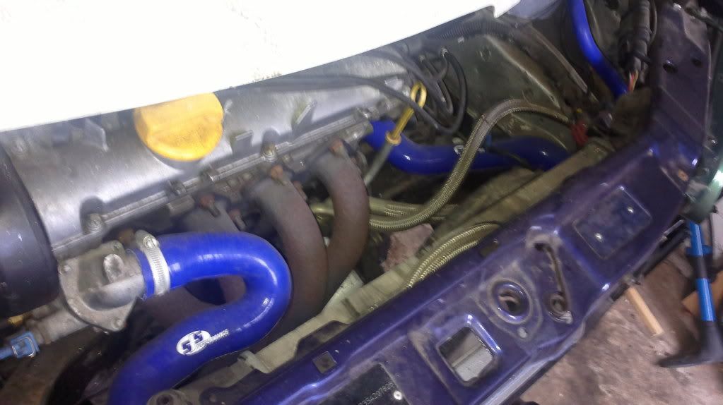  runs close to rear engine mount on the B 350 150 manifold 250 Exhaust