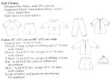 Kwik Sew 1179 Doll Clothes