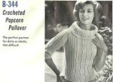  photo B-344 Crocheted Popcorn Pullover_zpsjvvuapji.jpg