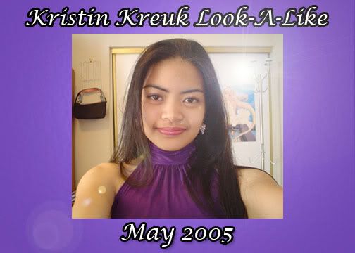 Congratulations to our August 2005 Kristin Kreuk Boyfriend
