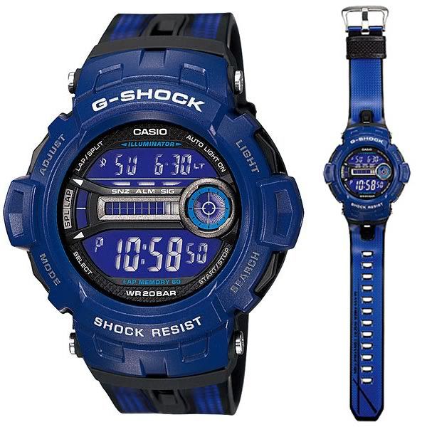 g shock in blue color