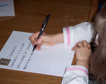 Illuminating Copywork