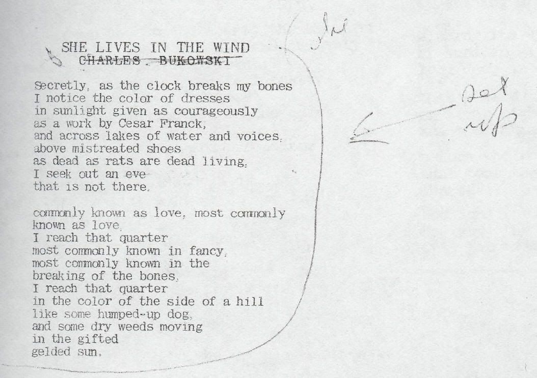 Charles Bukowski Poems