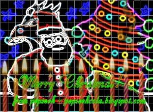 merry christmas. doodled by pepseeh and riana