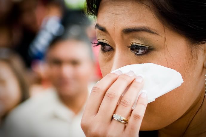 wedding reading emotional tears