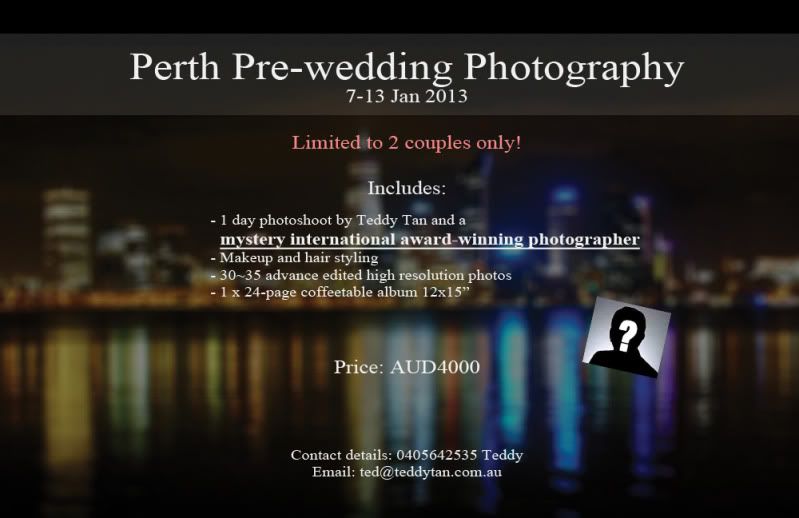 Perth pre-wedding photography promotion, pre-wedding photography Perth