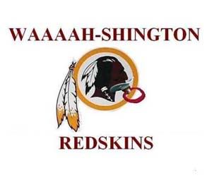Redskins Logo Crying