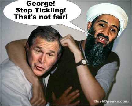 osama bin laden and bush. osama bin laden bush. with his