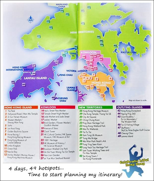 Overview of attractions in HK