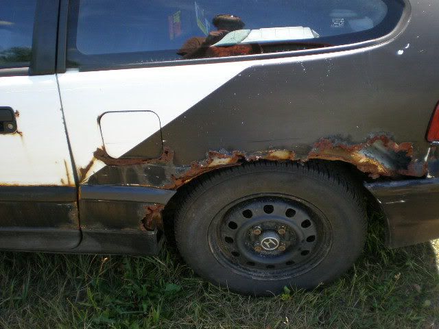 Repairing honda crx rust #2