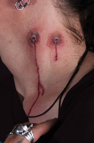 tattoo vampire. Vampire Bite Neck Tattoo