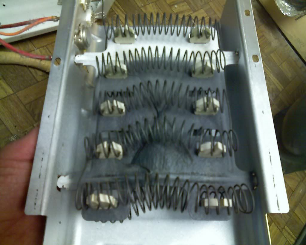 Clothes dryer not blowing hot air